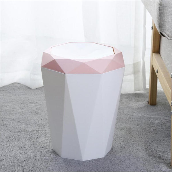 Nordic Style Flap Type Trash Can