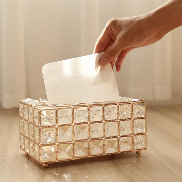 Crystal Tissue Box Holder European