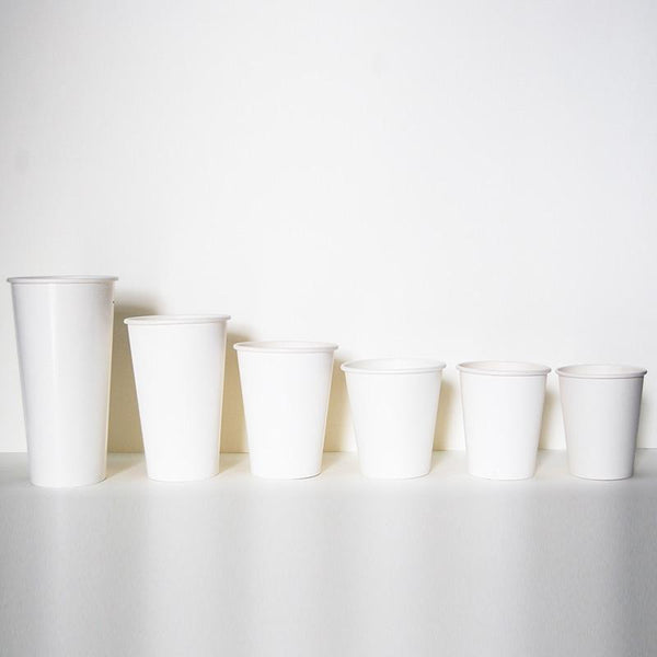 100pcs Thick White Paper Cup