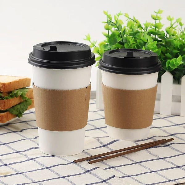 Disposable Kraft Paper Coffee Cups