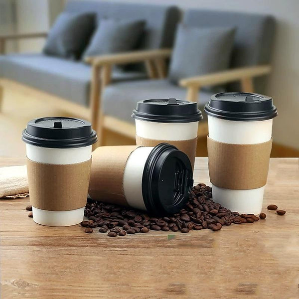 Disposable Kraft Paper Coffee Cups