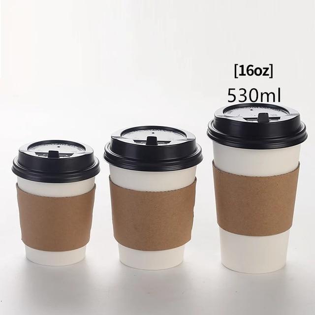 Disposable Kraft Paper Coffee Cups