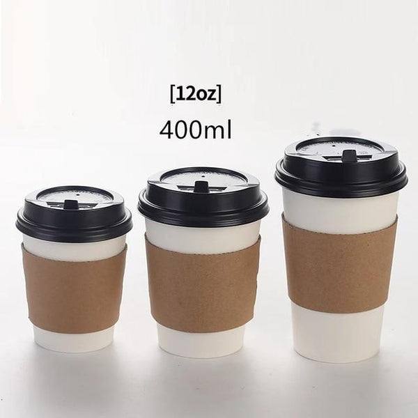 Disposable Kraft Paper Coffee Cups