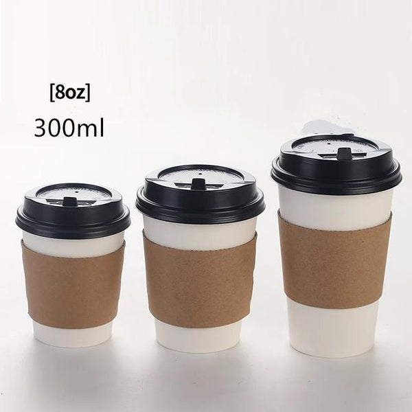 Disposable Kraft Paper Coffee Cups