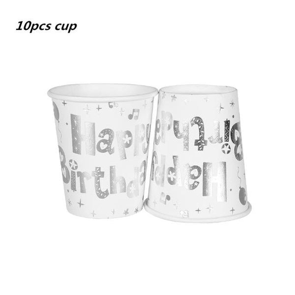 Silver Party Supplies Paper Cup