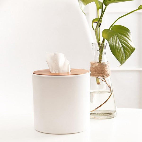 Shape Wooden Plastic Tissue Box