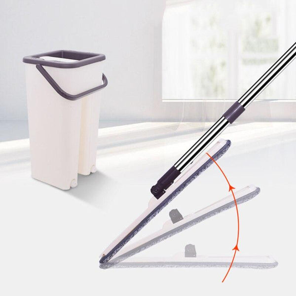 Hand-Free Wringing Floor Cleaning Mop