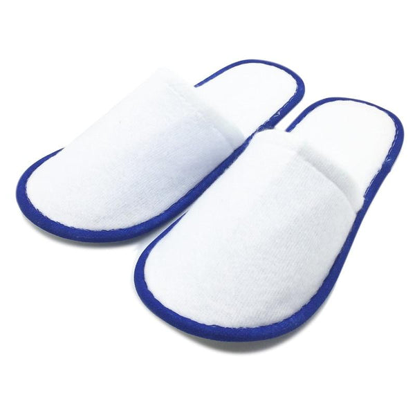 White Towelling Hotel Disposable Slippers