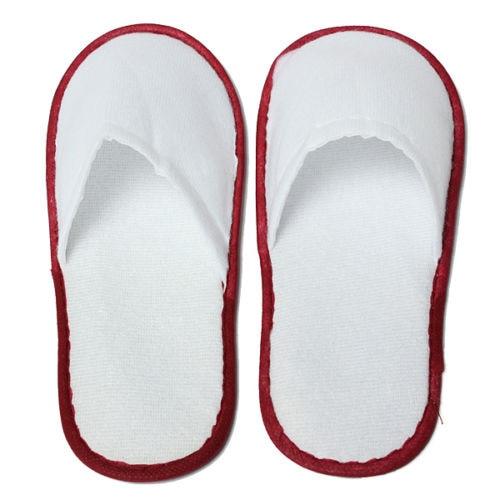 White Towelling Hotel Disposable Slippers